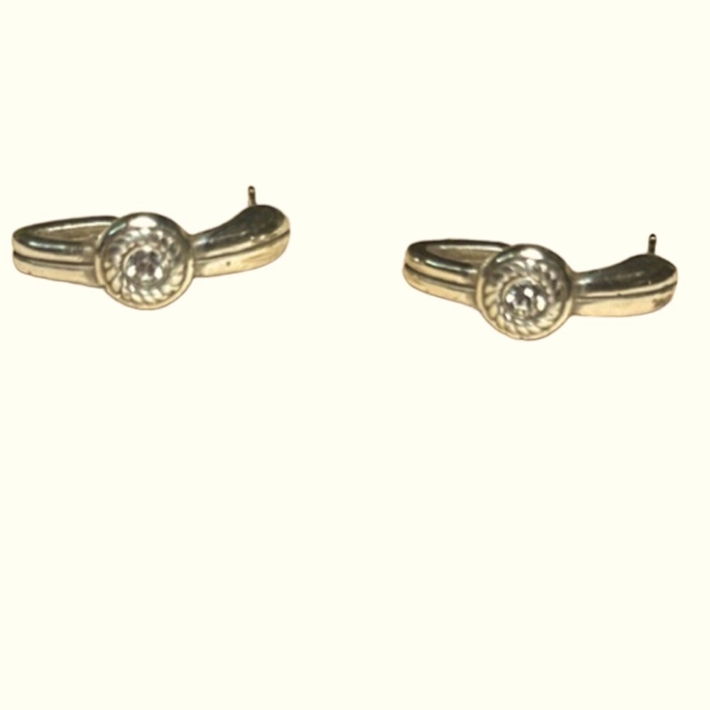 Brighton collectibles earrings silver Swarovski crystals